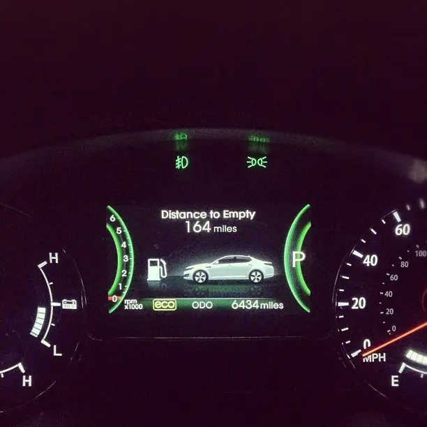 Digital car odometer display