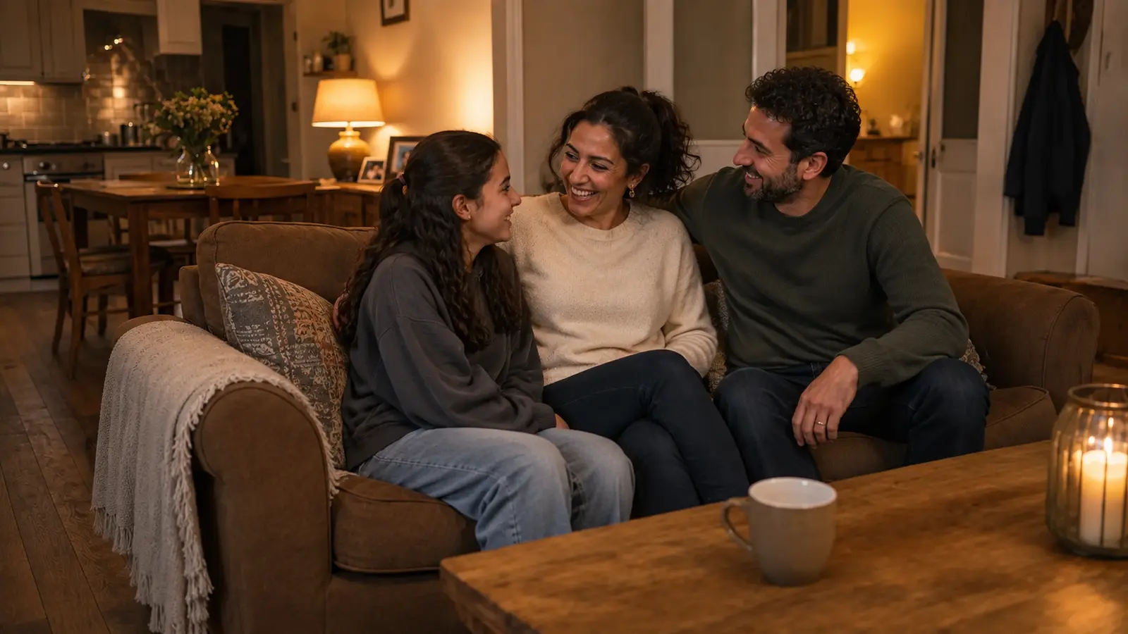 Cleaner returning to family time after finishing client records