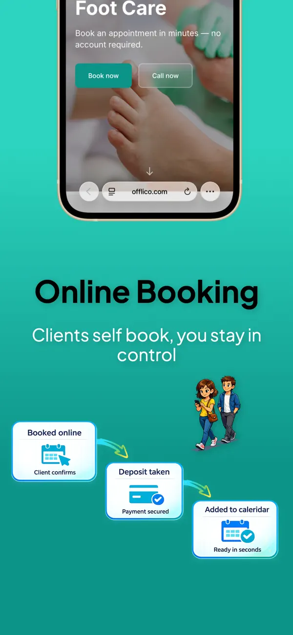 Actual Offlico iOS app screenshot showing business services online